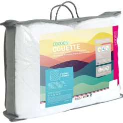 Couette été 140x200 cm COCOON garnissage fibre polyester 200g/m2><noscript><img width=