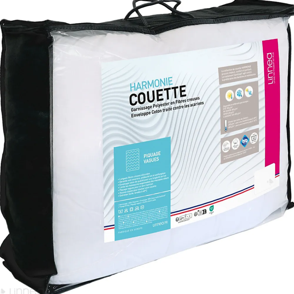 Couette été 240x220 cm HARMONIE garnissage fibre polyester 150g/m2>Linnea