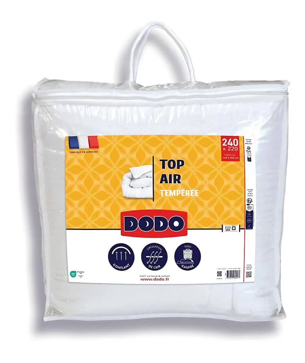 Couette tempérée - - TOP AIR - 220 x 240 cm - 300G/M² - Blanc>Dodo Sale