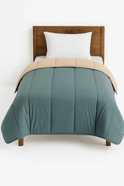 Couette tempérée Gris / Taupe - 1 personne 140 x 200 - 14925>Mortreux Hot