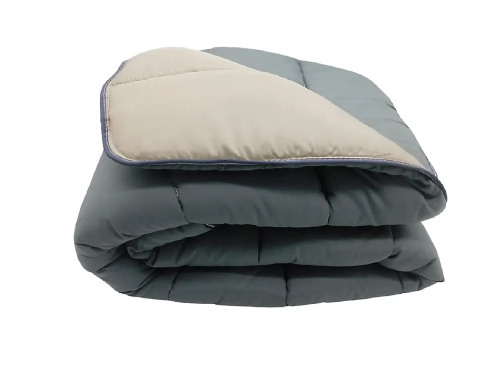 Mortreux Couette tempérée Gris foncé / taupe - 1 personne 140 x 200 - 17292* Couette