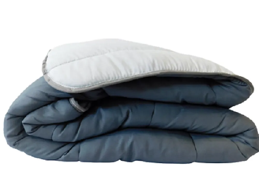 Mortreux Couette Tempérée Gris Foncé/gris Clair - 1 ou 2 Personnes 200 x 200 - 20726* Couette
