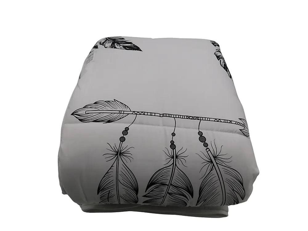 Mortreux Couette tempérée imprimée attrape rêve noir - 1 personne 140 x 200 - 10747* Couette