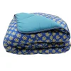 Couette tempérée imprimée D-tox / uni bleu - 2 personnes 220 x 240 ->Mortreux