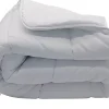 Mortreux Couette tempérée microfibre blanche - 1 personne 140 x 200 - 13064* Couette