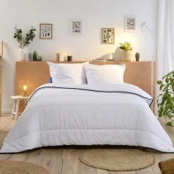 Couette Tempérée 200x200cm Garnissage 300g/m2>Bleu Calin Discount