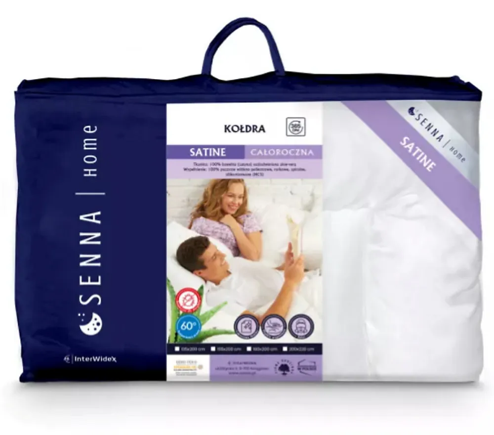 Couette toutes saisons 135x200 cm SATINE,>Senna Home Discount