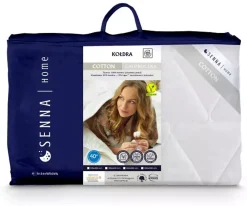 Couette toutes saisons 135x200 COTON, Blanc><noscript><img width=