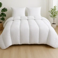 Mortreux Couette Ultra chaude Microfibre Blanche - 1 ou 2 personnes 200 x 200 - 17130* Couette