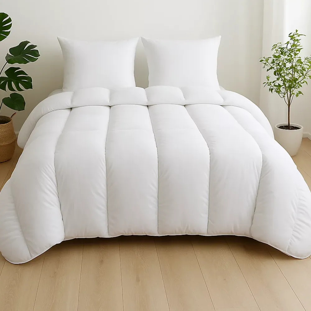 Mortreux Couette Ultra chaude Microfibre Blanche - 1 ou 2 personnes 200 x 200 - 17130* Couette