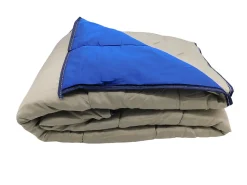 Couette ultra légère Bleu foncé / Taupe - 2 personnes 220x240 - 14032-2>Mortreux New