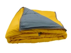 Couette ultra légère Gris foncé / Moutarde - 2 personnes 220x240 - 14032-5>Mortreux Hot
