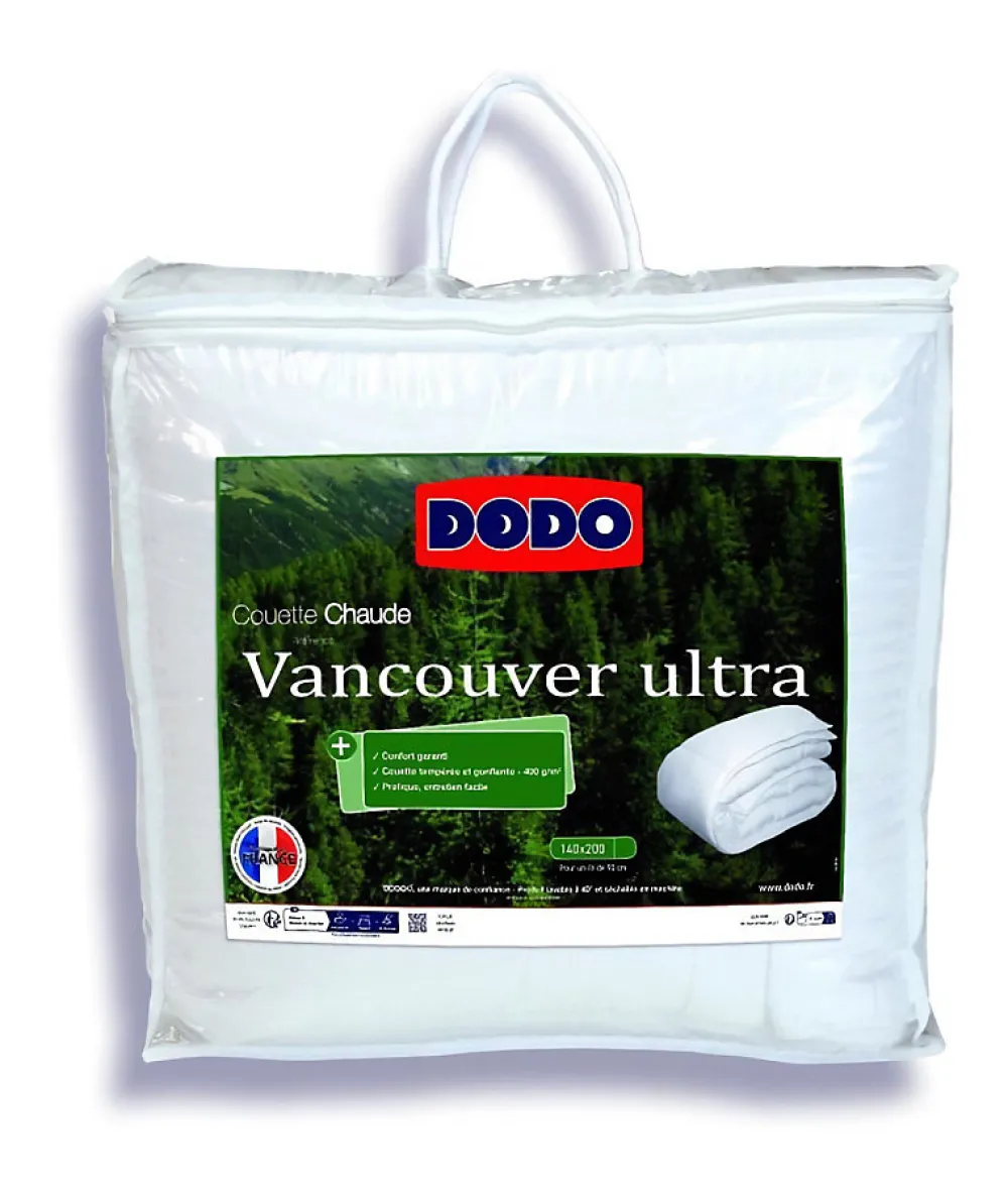 Couette VANCOUVER - 140x200 cm - Ultra - Fabriqué en France>Dodo Clearance
