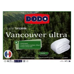 Dodo Couette VANCOUVER - 140x200 cm - Ultra tempérée - Fabriqué en France* Couette