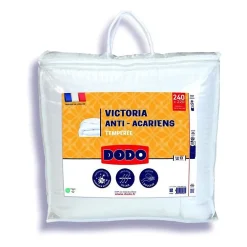 Couette Victoria 220x240 cm - - temperée - garnissage 100% Polyester - 2 personnes - blanc><noscript><img width=