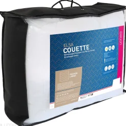 Couette 160x200 cm 4 saisons ELSA garnissage fibre polyester 500g/m2><noscript><img width=