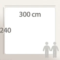Couette 300x240 cm hiver ISLAND garnissage naturel duvet de canard 400g/m2><noscript><img width=