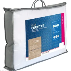 Couette 140x200 cm été ELSA garnissage fibre polyester 200g/m2><noscript><img width=