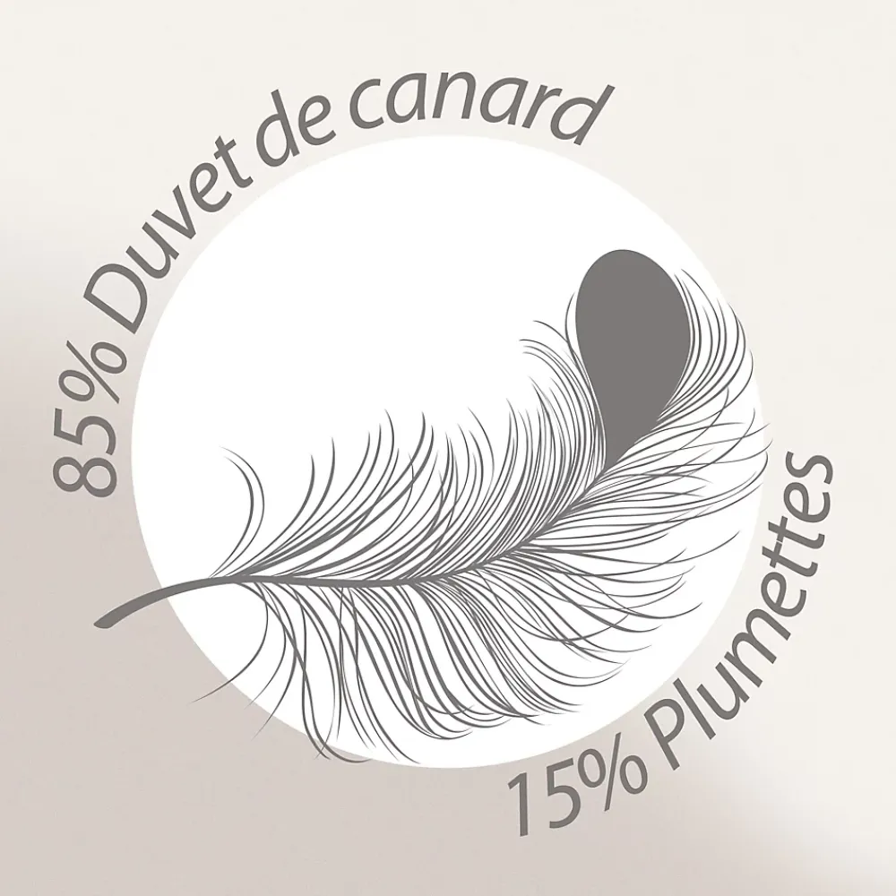 Linnea Couette 300x300 cm été FINLANDE garnissage naturel duvet de canard 180g/m2* Couette
