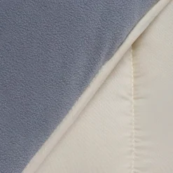 Couette 200x200 CM ZOE polaire biface gris et crème 400 gr><noscript><img width=