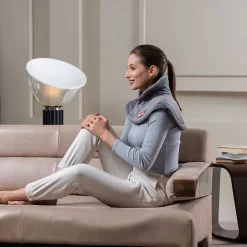 Coussin Chauffant - - Cervical - Tissu Hypoallergénique - 5 Températures - Lavable en Machine><noscript><img width=