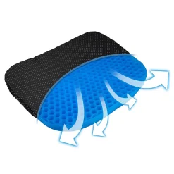 Aidapt Coussin de soutien en gel frais - VM937A - housse antidérapante, Utilisation en voyage, bureau* Couette