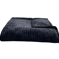 Linnea Couverture 100% polyester 240x300 cm microvelours DOLCE gris acier* Couverture