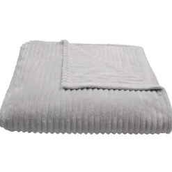 Linnea Couverture 100% polyester 220x240 cm microvelours DOLCE gris perle* Couverture