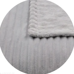 Couverture 100% polyester 180x240 cm microvelours DOLCE gris perle><noscript><img width=