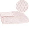 Couverture - - 200 x 220 cm - Polyester - Vieux rose - Motif coquillages>Springos Outlet