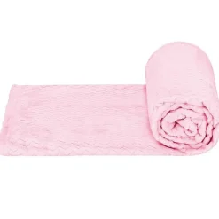 Springos Couverture - - Couvre-lit 160x200 cm - Douceur extra soft - Motif zigzag - Rose* Couverture