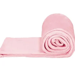 Couverture - - Douillette 150x200 cm - Polyester 100% - Rose - 350 g/m²><noscript><img width=