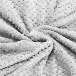 Couverture - - 150x200 cm - Polyester 100% - Gris clair - Douce et chaude>Springos Clearance