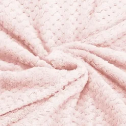 Springos Couverture - - 200x220 cm - Douce - Rose - Polyester avec texture* Couverture