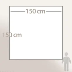 Linnea Couverture courtepointe en mousseline de coton 150x150 cm + 5 cm ELZA jaune jasmin* Couverture