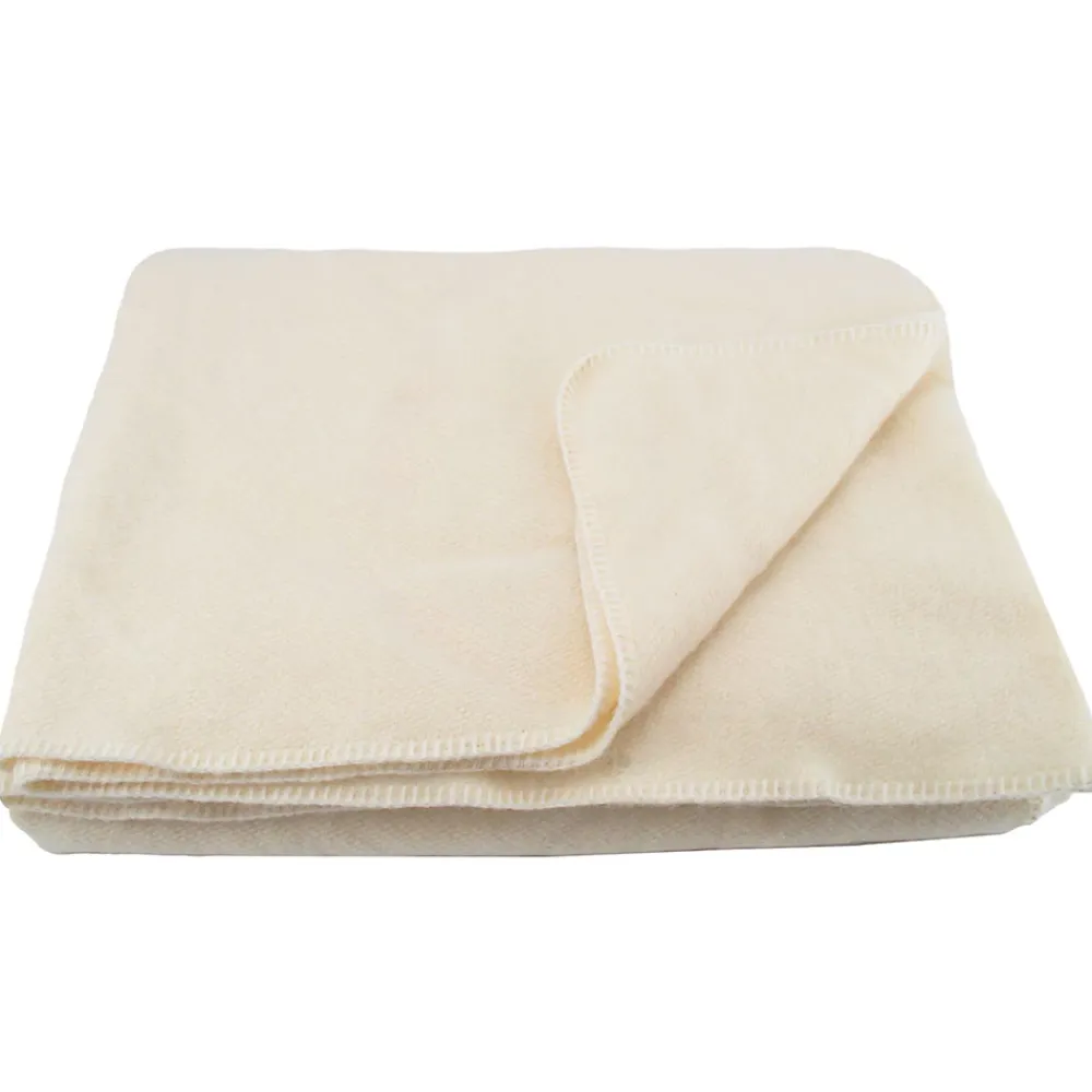 Linnea Couverture en laine mélangée 180x240 cm OSLOO beige naturel* Couverture