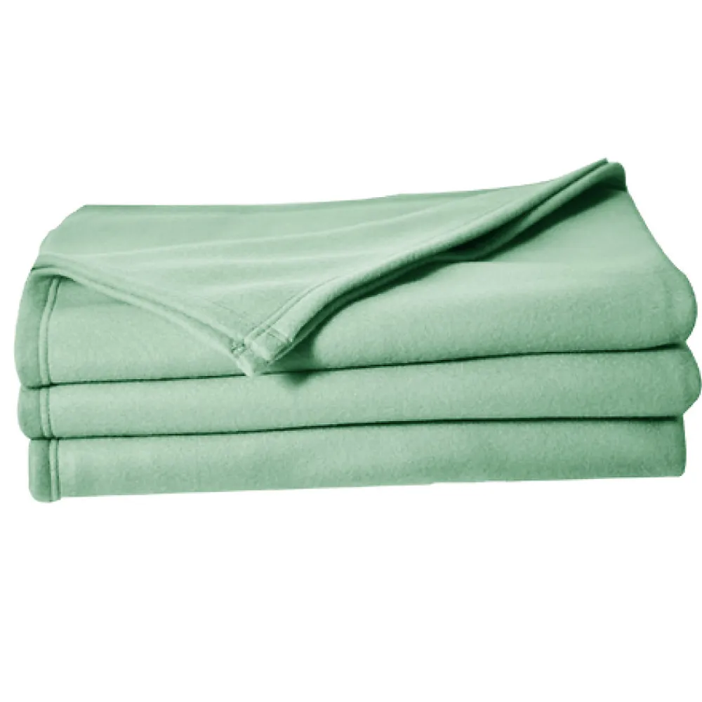 Couverture en polaire unie (220x240 cm - Vert tilleul)> Clearance