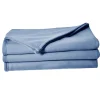 Couverture en polaire unie (180x220 cm - Bleu)* Couverture