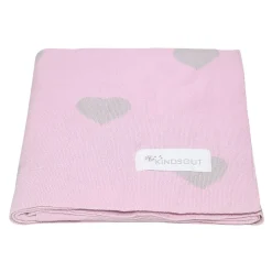 Couverture enfant cœurs 100 x 80 cm>Kindsgut New