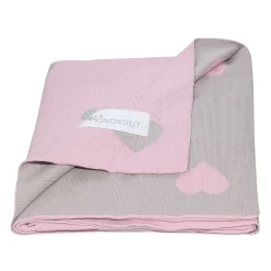 Couverture enfant cœurs 100 x 80 cm><noscript><img width=