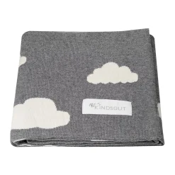 Kindsgut Couverture enfant nuages 100 x 80 cm* Couverture