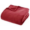 Atmosphera Couverture flanelle 180 x 230 cm - Rouge* Couverture