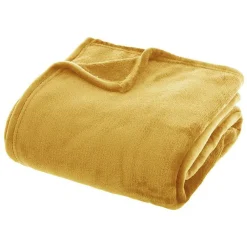 Couverture flanelle 180 x 230 cm jaune>Atmosphera Best