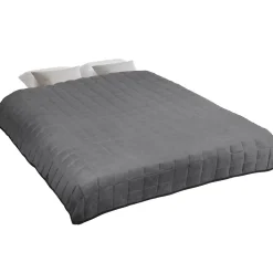 IDMarket Couverture lestée 150x200 CM CELESTE bicolore gris clair et gris 7 kg* Couverture