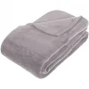 Couverture microfibre 180 x 230 cm - Gris clair>Atmosphera New
