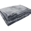 Couverture microflanelle 220x240 cm gris>Toison d'Or