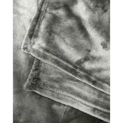 Couverture microflanelle 220x240 cm gris><noscript><img width=