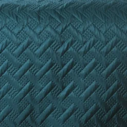Linder Couverture molletonné surpiquage graphique (150x150 cm - Bleu Foncé)* Couverture