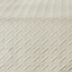 Linder Couverture molletonné surpiquage graphique (180x240 cm - Beige)* Couverture