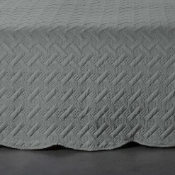 Couverture molletonné surpiquage graphique (180x240 cm - Gris Foncé)>Linder